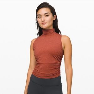 Lululemon Horizon Tank in rust